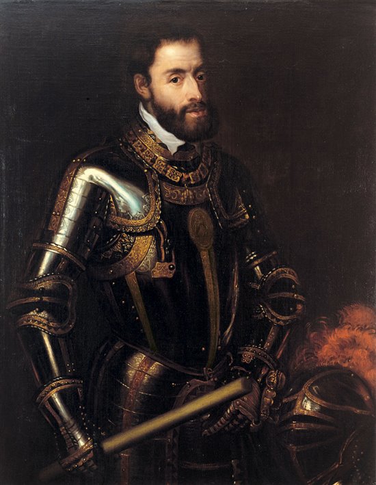 Carlos V, Emperador del Sacro Imperio Romano Germánico y Rey de España, retrato de Tiziano